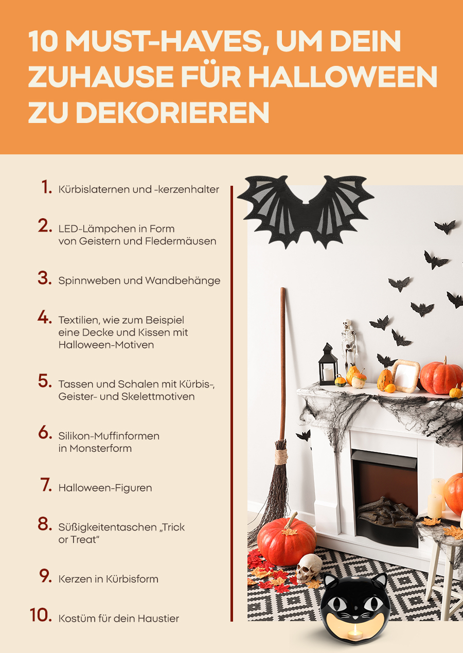 10 Must-haves, um dein Zuhause für Halloween zu dekorieren 