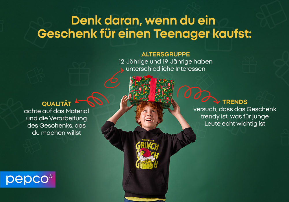 Denk daran, wenn du ein Geschenk für einen Teenager kaufst