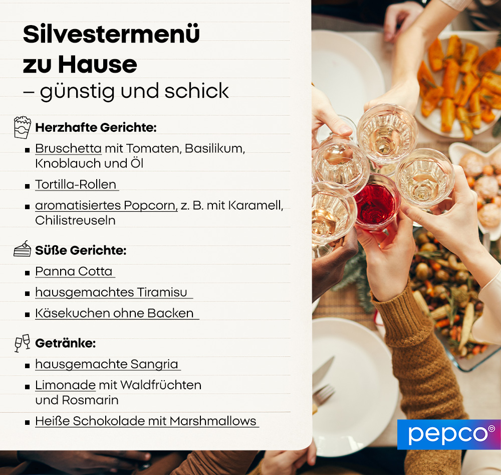 Silvestermenü zu Hause – günstig und schick