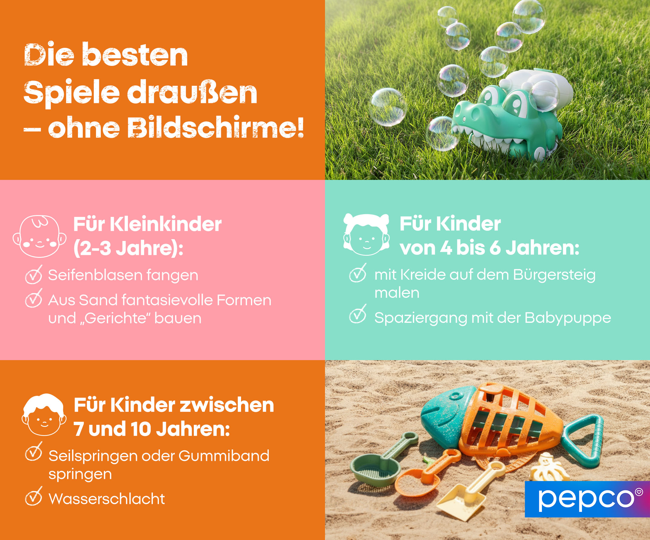 Die besten Spiele draußen – ohne Bildschirme!